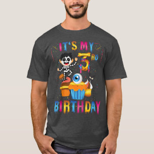 Camiseta Niños es mi salón de esqueletos de cumpleaños