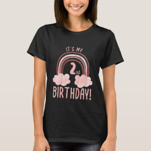 Camiseta Niños es mi segundo cumpleaños, dos años, segundo