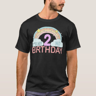 Camiseta Niños es mi segundo cumpleaños, dos G de 2 años