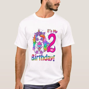 Camiseta Niños es mi segundo cumpleaños, Ice Cream Rainbow 