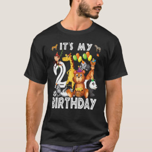 Camiseta Niños es mi segundo cumpleaños Safari Jungle Anima
