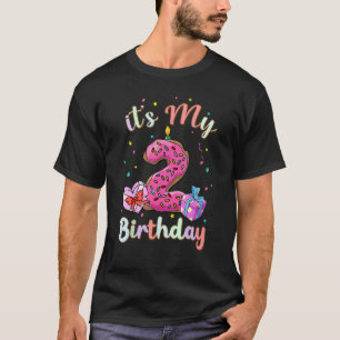 Camiseta Niños es mi segundo cumpleaños, torta de donut de 