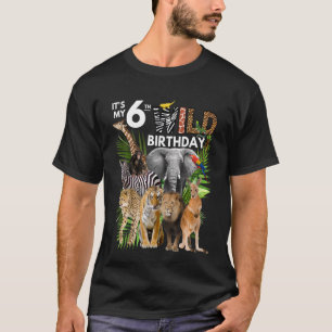 Camiseta Niños es mi sexto zoológico salvaje de animales de