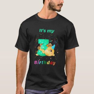 Camiseta Niños es mi tercer cumpleaños feliz chino de tres 