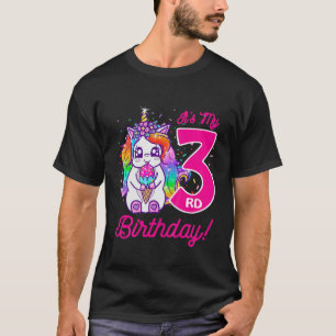 Camiseta Niños es mi tercer cumpleaños, Ice Cream Rainbow U