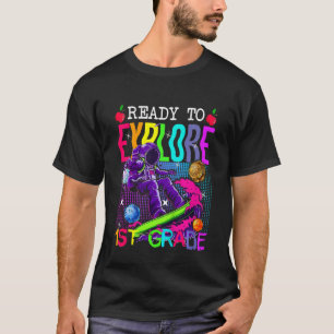 Camiseta Niños Escuela niño astronauta inscripción Listo pa