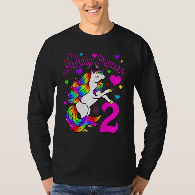 Camiseta Niños Esta Princesa De Cumpleaños Es El Segundo Ch (Anverso)