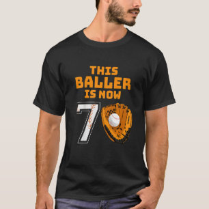Camiseta Niños Este Baller Tiene Ahora 7 Años Y 7 Cumpleaño