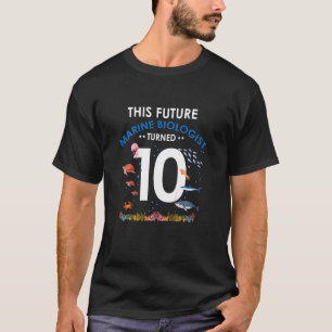 Camiseta Niños Este futuro biólogo marino cumplió 10 años 1
