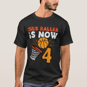 Camiseta Niños Este Ller Ahora Es 4 Sketll Cumpleaños 4 Cum