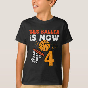 Camiseta Niños Este Ller Ahora Es 4 Sketll Cumpleaños 4 Cum