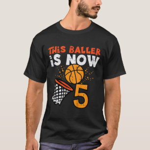 Camiseta Niños Este Ller Ahora Es 5 Sketll Cumpleaños 5 Bda