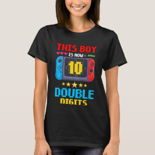 Camiseta Niños Este Niño Ahora Es Doble Dígito Video Gamer 