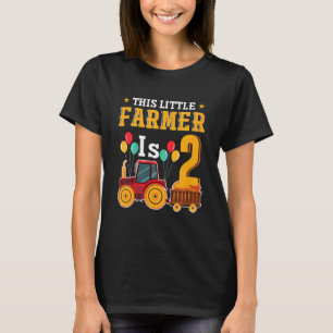 Camiseta Niños Este pequeño agricultor es 2 Tractor agrícol