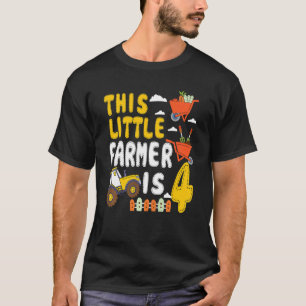 Camiseta Niños Este Pequeño Agricultor Es 4 Tractor De Gran