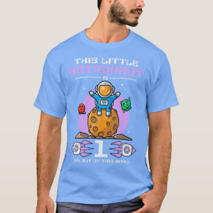 Camiseta Niños Este Pequeño Astronauta Tiene 1 Año Y Está F