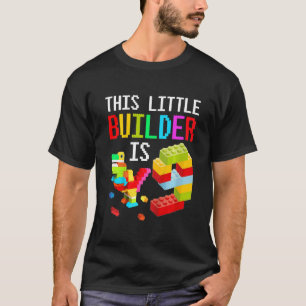 Camiseta Niños Este Pequeño Constructor Es 9 Bloques De Con