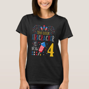 Camiseta Niños Este pequeño petardo es ahora 4 de julio