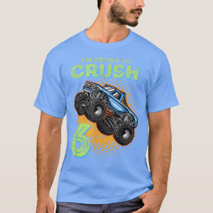 Camiseta Niños Estoy Listo Para Aplastar 6 Camión Monstruo 