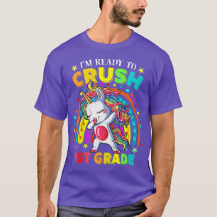 Camiseta Niños estoy listo para aplastar a Chicas unicornio