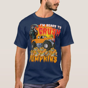Camiseta Niños Estoy listo para aplastar calabazas Monstruo
