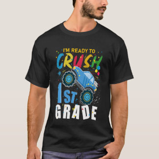 Camiseta Niños Estoy Listo Para Aplastar Camión Monstruo De