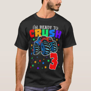 Camiseta Niños estoy listo para aplastar camioneta de 3 mes