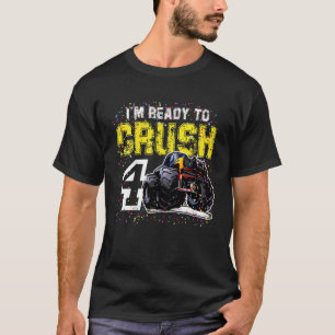 Camiseta Niños estoy listo para aplastar camioneta de cuatr