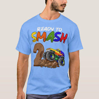 Camiseta Niños Estoy Listo Para Aplastar Cumpleaños Camione