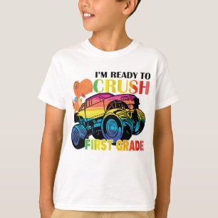 Camiseta Niños estoy listo para aplastar el camión de mon