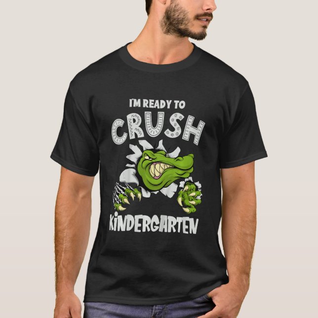 Camiseta Niños Estoy Listo Para Aplastar El Croc De Alligad (Anverso)