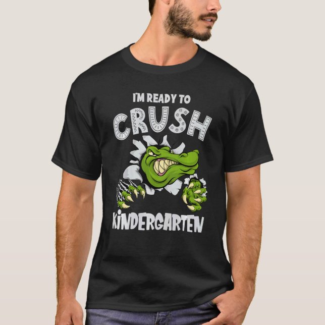 Camiseta Niños Estoy Listo Para Aplastar El Croc De Alligad (Anverso)