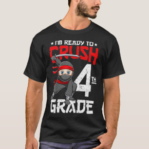 Camiseta Niños estoy listo para aplastar el cuarto grado de