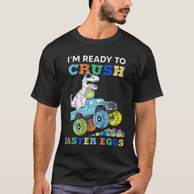 Camiseta Niños Estoy Listo Para Aplastar El Monstruo De Hue (Anverso)