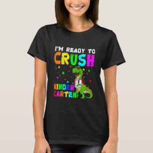 Camiseta Niños Estoy Listo Para Aplastar El Rex De Primera 