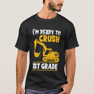 Camiseta Niños estoy listo para aplastar la excavadora de p