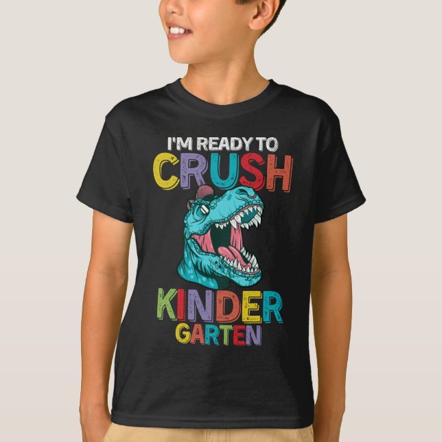 Camiseta Niños estoy listo para aplastar niños de kindergar (Anverso)