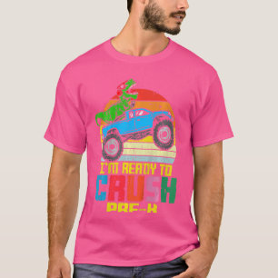 Camiseta Niños Estoy Listo Para Aplastar Pre K Camión Monst