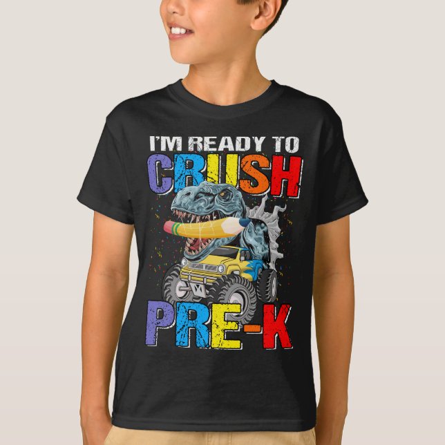 Camiseta Niños, estoy listo para aplastar un camión de Mons (Anverso)