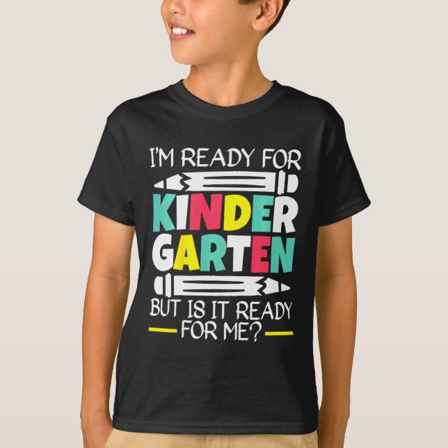 Camiseta Niños Estoy listo para la guardería, pero está lis (Anverso)