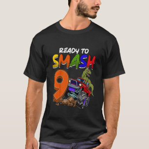 Camiseta Niños Estoy listo para romper 9 Monstruos Camión R