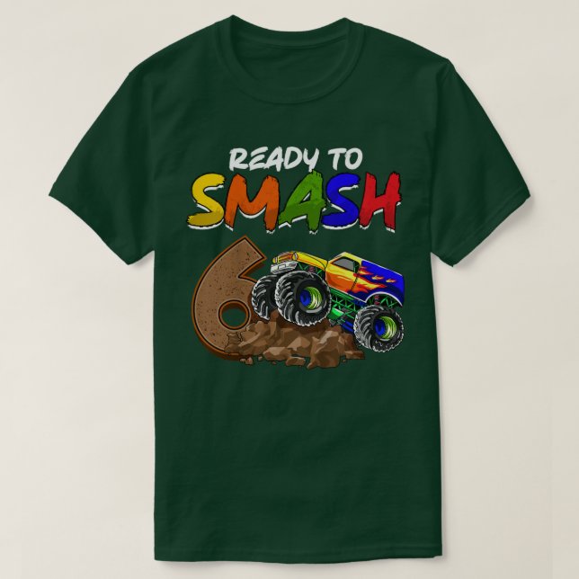 Camiseta Niños Estoy Listo Para Romper Ser Un Camión De 6 M (Diseño del anverso)