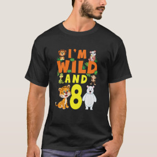 Camiseta Niños, estoy salvaje y un zoológico Safari zoo tem