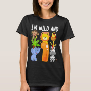 Camiseta Niños, estoy salvaje y un zoológico, un Safari Ju 