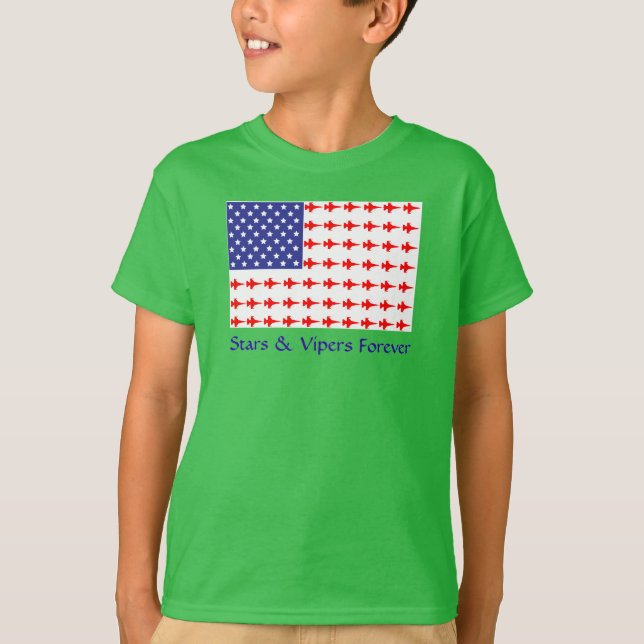 Camiseta Niños Estrellas y Vipers Para El Béisbol (Anverso)