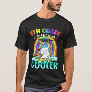 Camiseta Niños estudiante de octavo grado Unicornio con el 