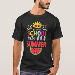 Camiseta Niños estudiantes de verano saludan a la escuela d
