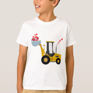 Camiseta Niños Excavadores con Día de San Valentín del c