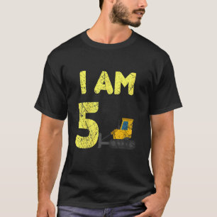 Camiseta Niños Familia Construcción Camión Excavador Cumple