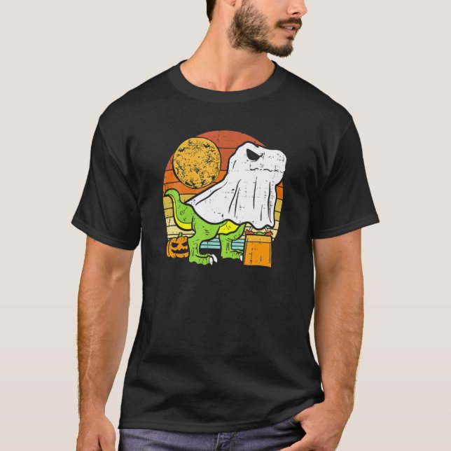 Camiseta Niños Fantasma Dinosaurio Dino Trex Moon Candy Tod (Anverso)